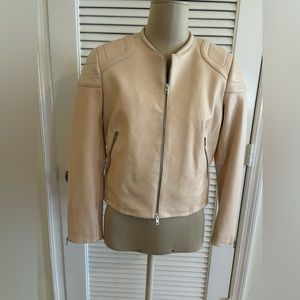 rag & bone Size 4 light pink leather jacket